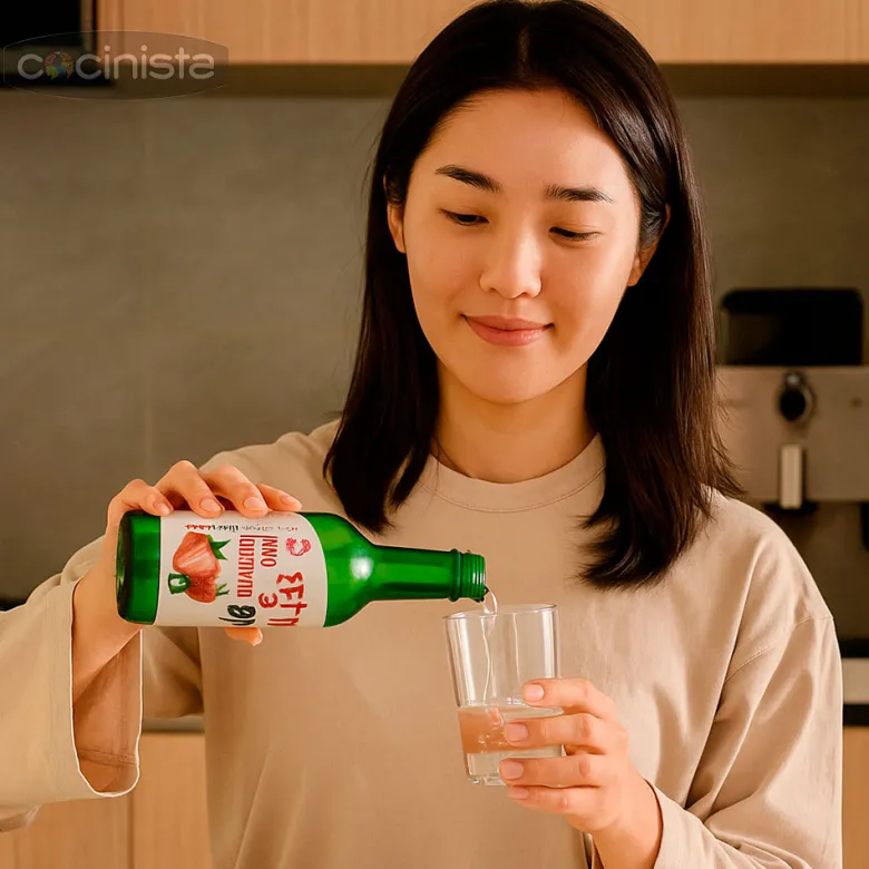 Soju coreano sabor fresa - 350 ml