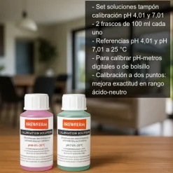 Soluciones para calibrado de medidor de pH - 2x100ml
