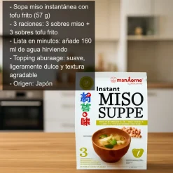 Sopa miso instantánea con Tofu frito - 57g