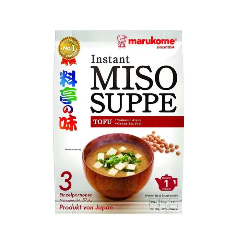 Sopa miso instantánea con Tofu - 3 raciones