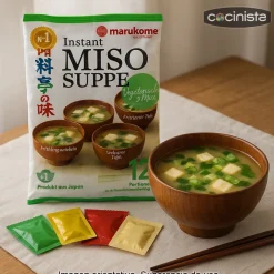 Sopa miso vegetariana - 12 raciones