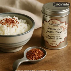 Sésamo en grano con aroma a ciruela ume - 60 g