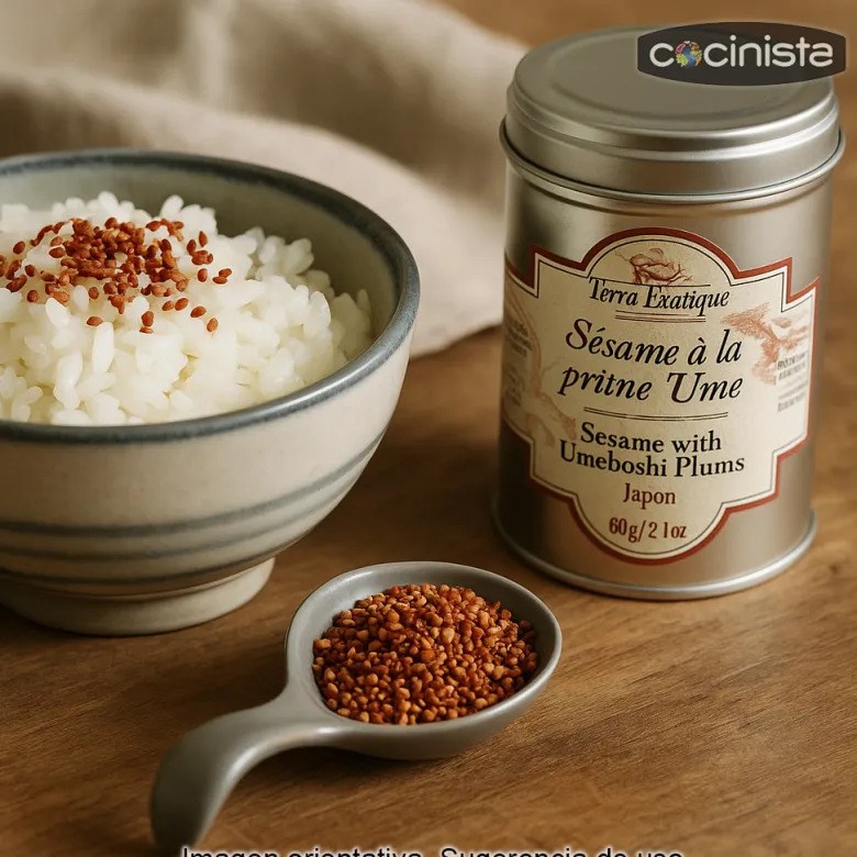 Sésamo en grano con aroma a ciruela ume - 60 g