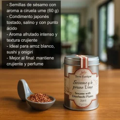 Sésamo en grano con aroma a ciruela ume - 60 g
