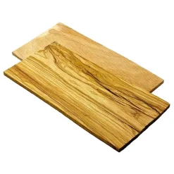 Tabla de madera de olivo para ahumar - 2 uds - 220x110mm
