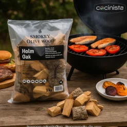 Tacos de madera de Encina para ahumar - 5 Kg