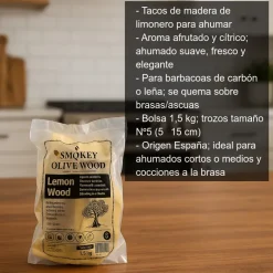 Tacos de madera de limonero para ahumar - 1,5 Kg