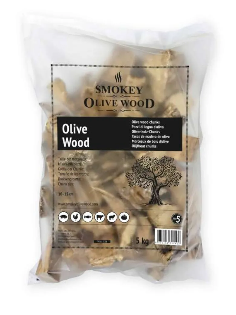 Tacos de madera de olivo para ahumar - 1,5 Kg
