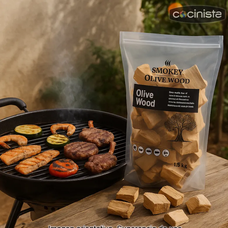 Tacos de madera de olivo para ahumar - 1,5 Kg