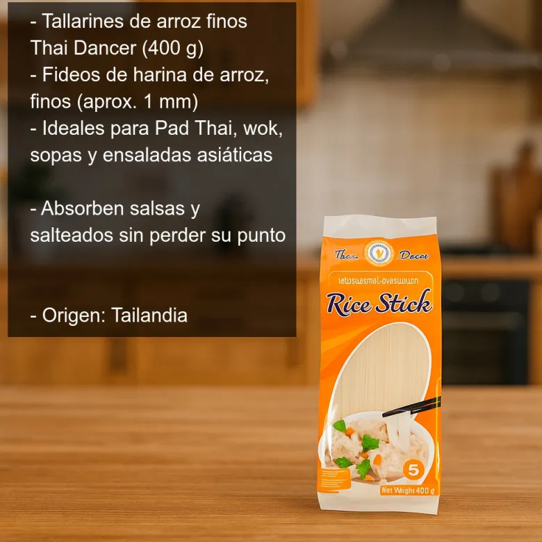 Tallarines de arroz finos - 400 gr