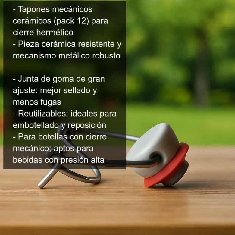 Tapones mecánicos cerámicos - 12 uds