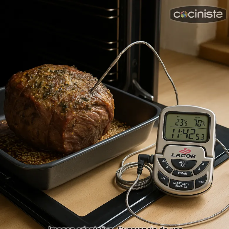 Termómetro digital para horno con sonda