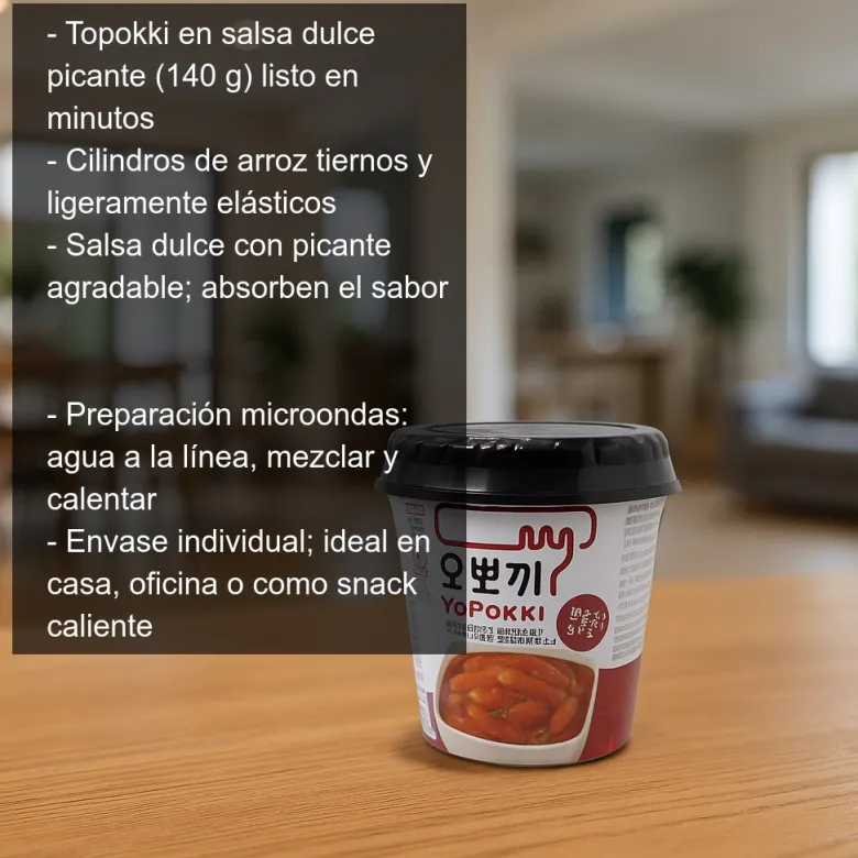 Topokki en salsa dulce picante - 140g
