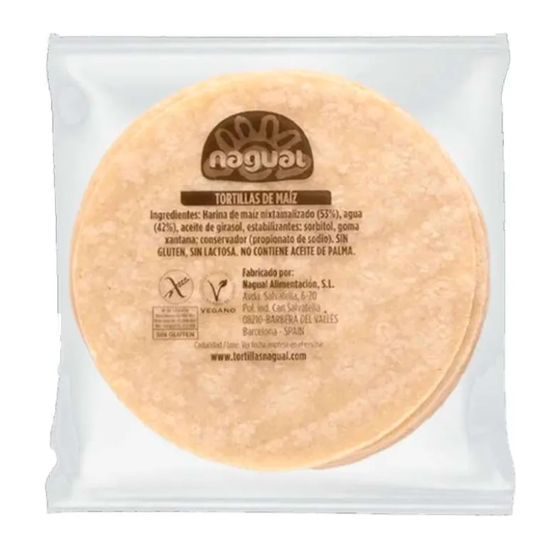 Tortilla de Maíz Blanco 15cm - 20 uds