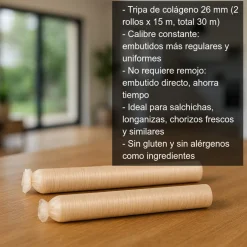 Tripa de colágeno 26 mm - 15m - 2 unidades