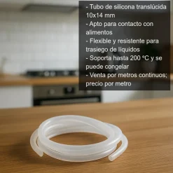 Tubo de silicona - 10x14 mm