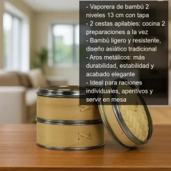 Vaporera dos niveles - 13cm