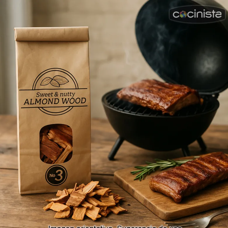 Viruta de madera de almendro para ahumar - 500ml