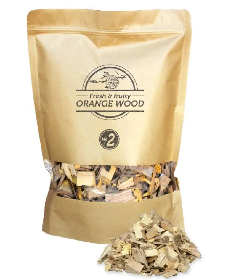Viruta de madera de naranjo para ahumar - 1,7L