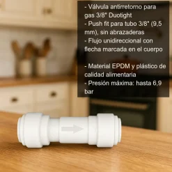 Válvula antirretorno para gas - 3/8"