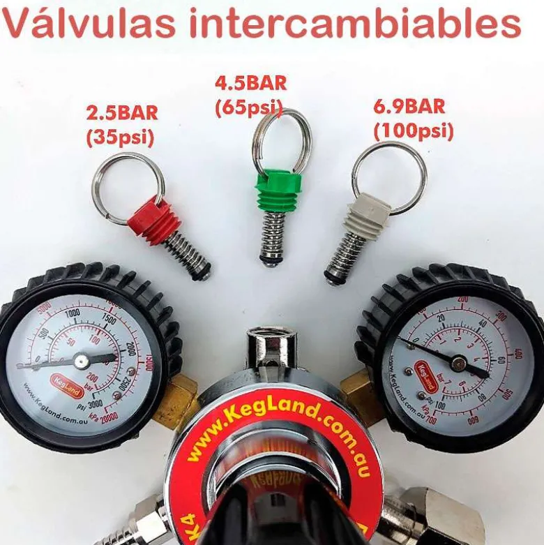 Válvula de seguridad y alivio ROJA - 2,5 bar / 35 psi
