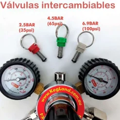 Válvula de seguridad y alivio VERDE - 4,5 bar / 65 psi