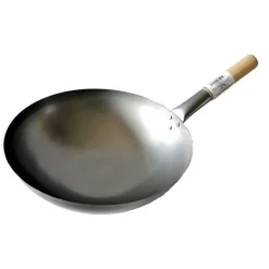 Wok de acero al carbono - 30 cm